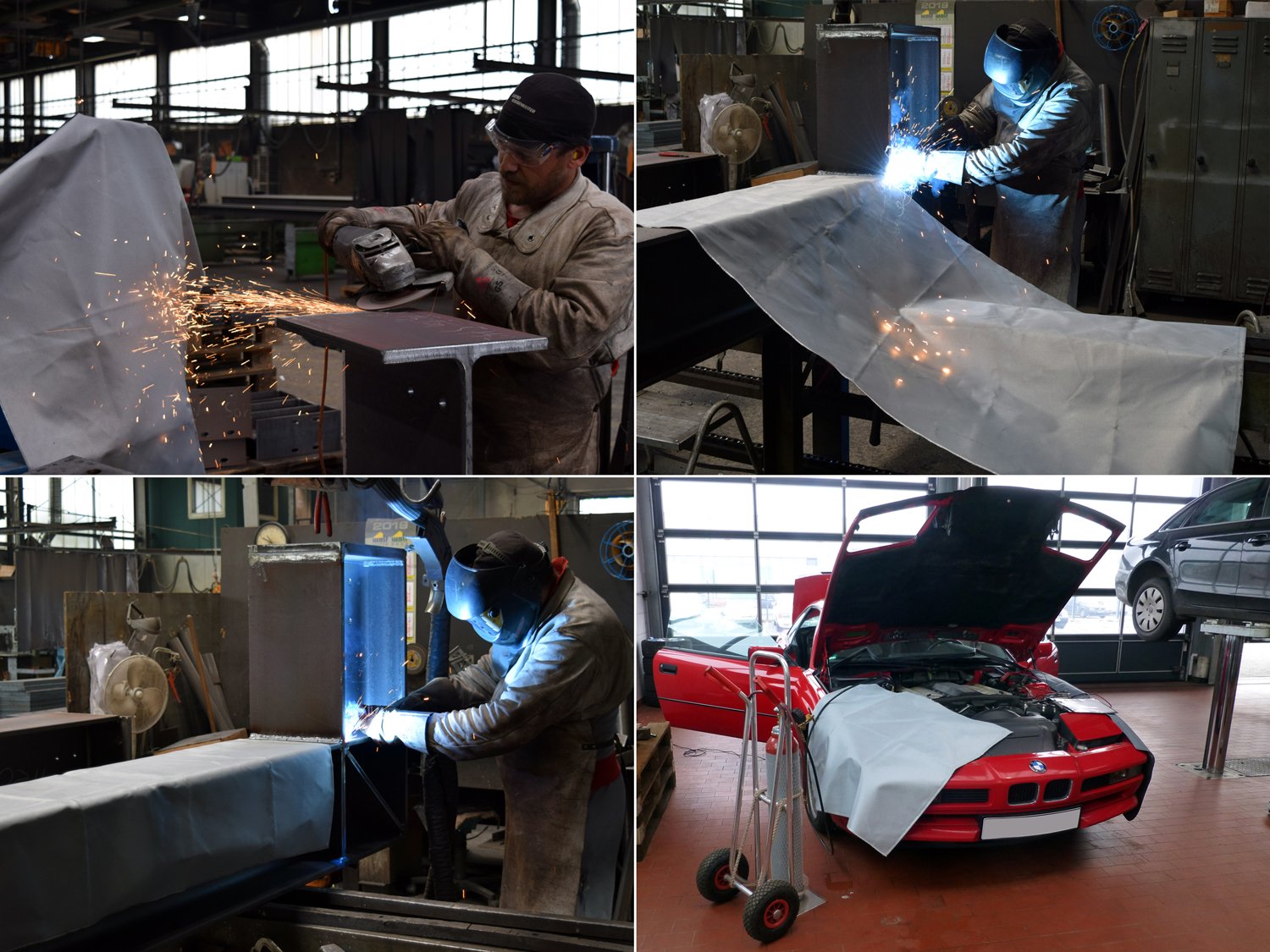 {{ Process.Description.Global.ItemName.German }} Welding blanket T900 4 m x 4 m, heat protection blanket up to 900°C