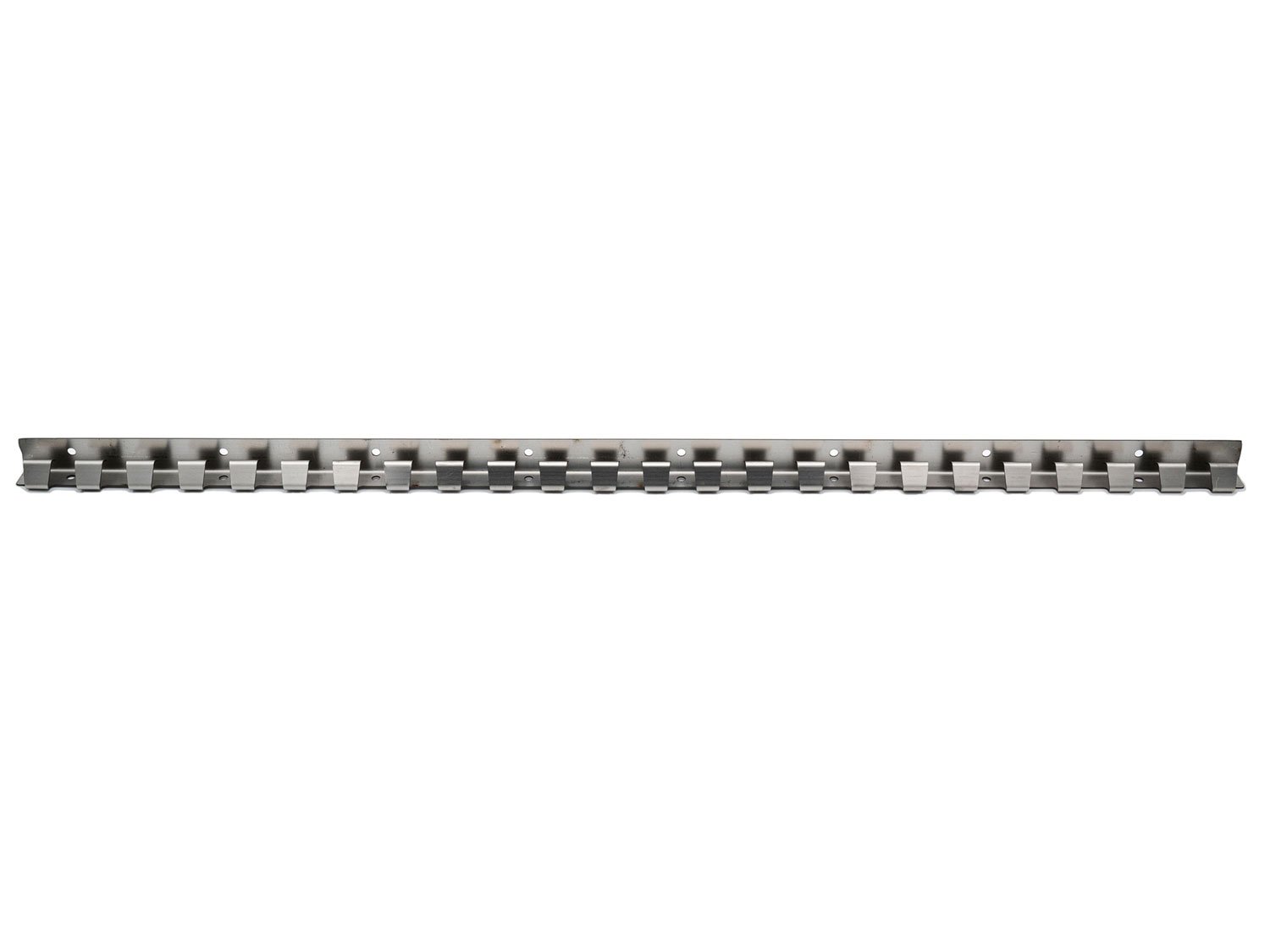 Hook rail 985 mm with leg, stainless steel