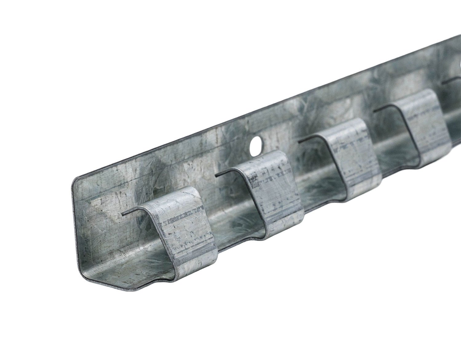 Hook rail 492 mm with leg, galvanised