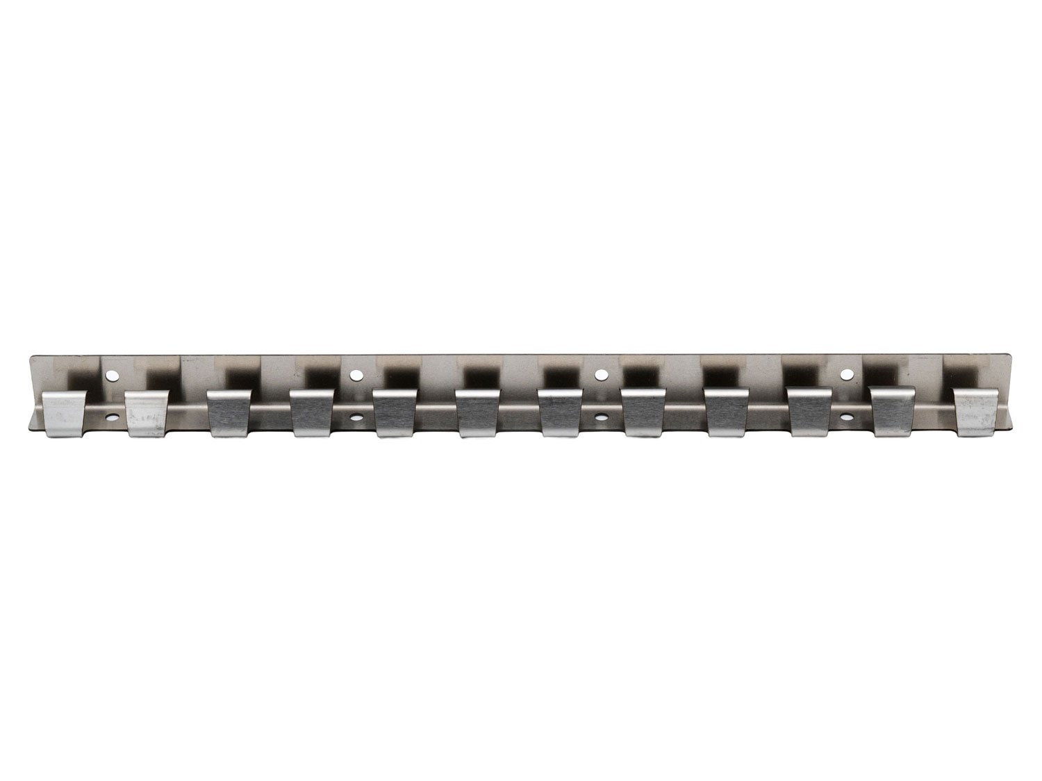 Hook rail 492 mm with leg, stainless steel